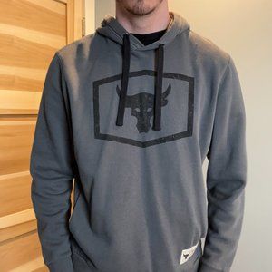 Large - Under Armour Project Rock Men's Pullover Hoodie Sweatshirt Bull